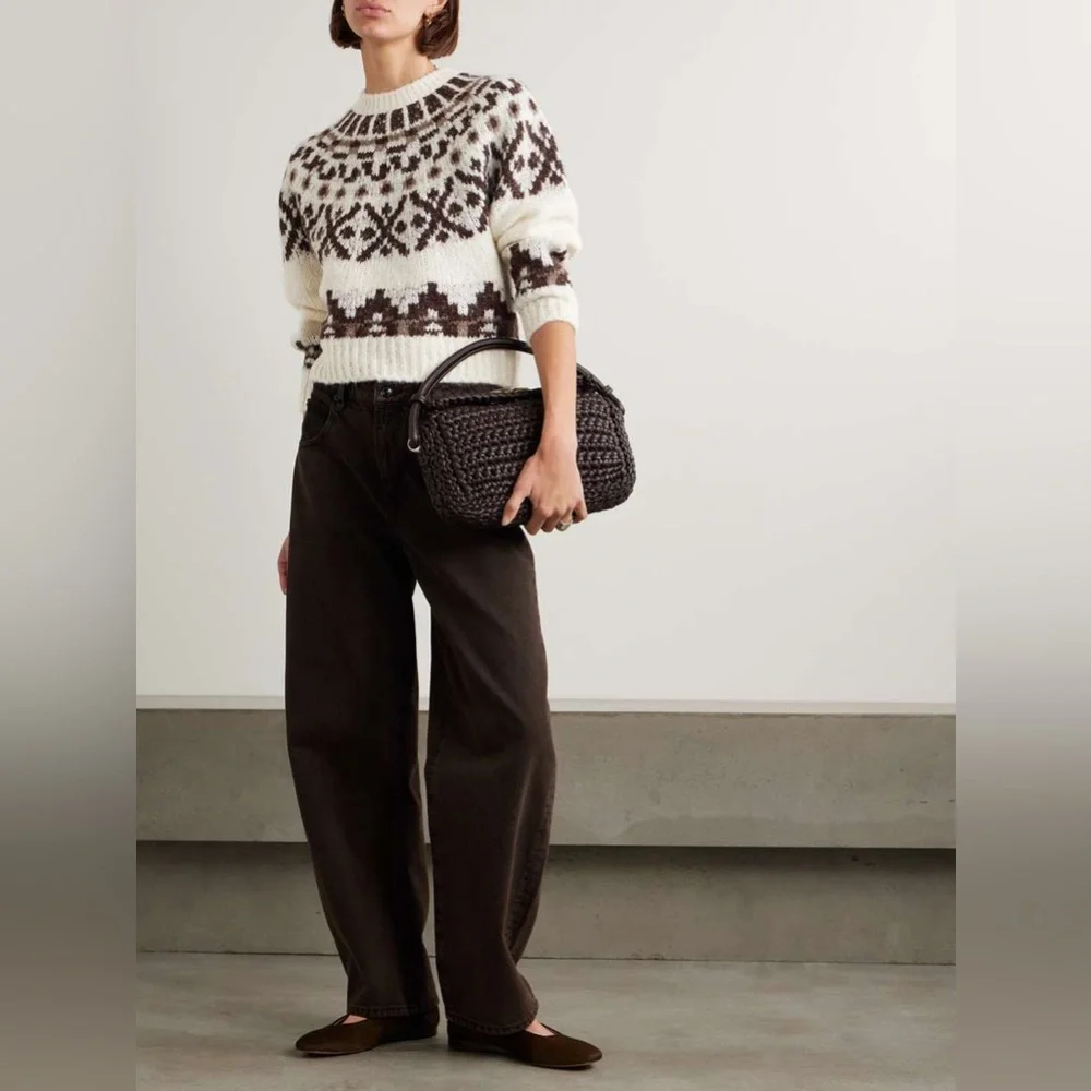 NWT $578 FRAME Fair Isle Sweater - Picture 3 of 9